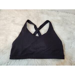 Prana Women's Black Solid Stretch Comfortable‎ Nautical Sport Bra Size Medium